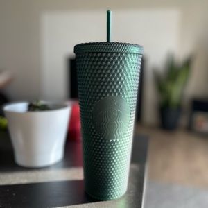 Brand new, never used studded hunter green venti Starbucks cup